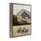 Stupell Industries Mountain Ridgeline Landscape Floating Frame, design by Petal Prints Design